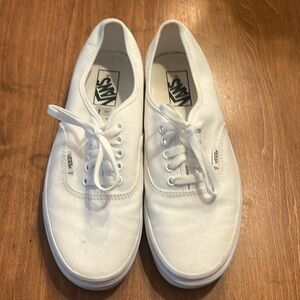 Vans!!! White mens size 8.5/womens 10.